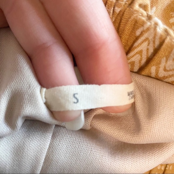 HARPER FRANCESCA’S Goldenrod Southwest Print Mini Skirt Paper Bag Waist small - Picture 8 of 11